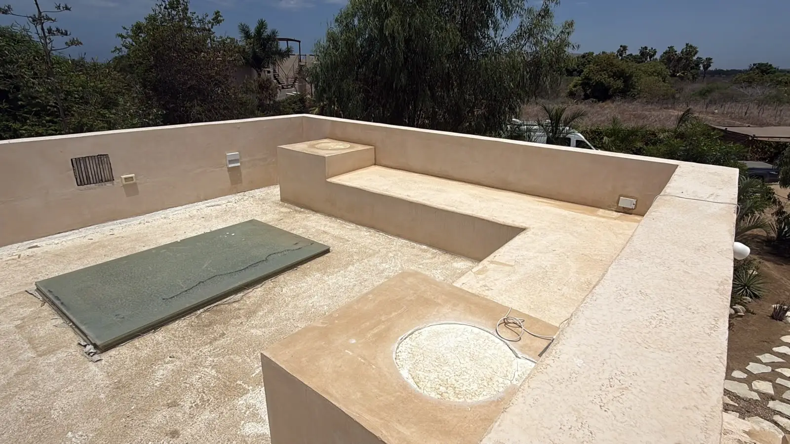 Deck before waterproofing